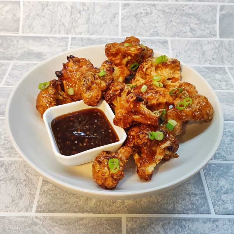soy and honey cauliflower wings