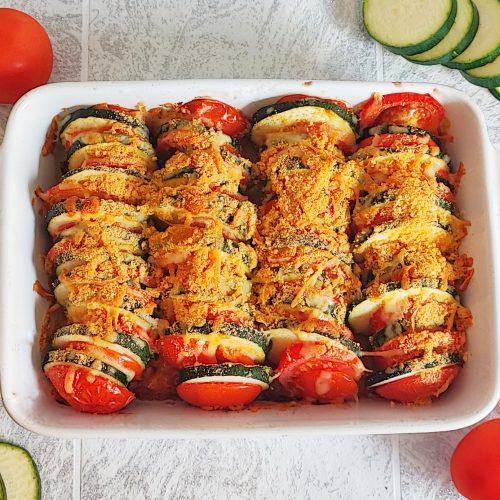 Courgette And Tomato Gratin Recipe - Healthy Hearty Wholesome