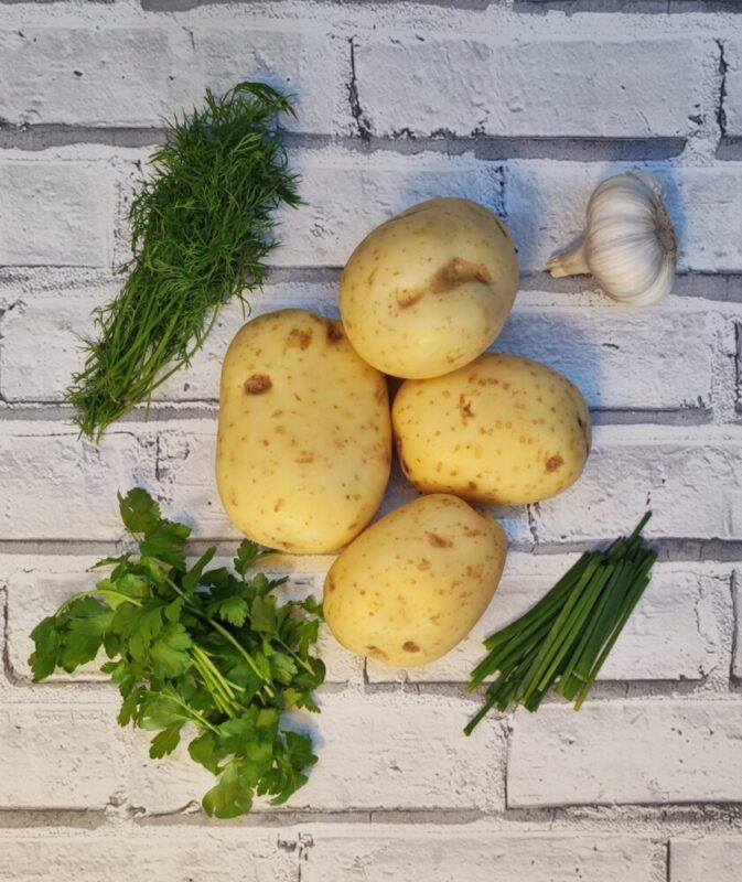 garlic and herb mashed potato